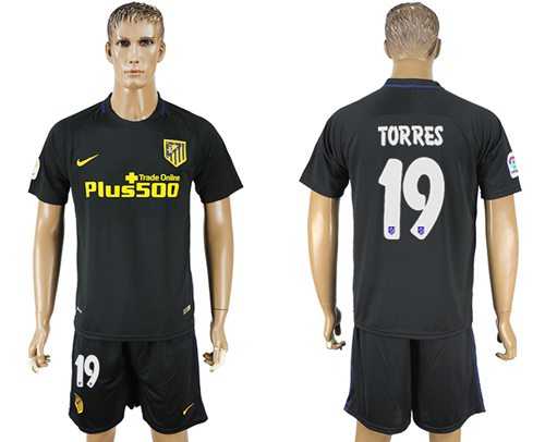 Atletico Madrid #19 Torres Away Soccer Club Jersey