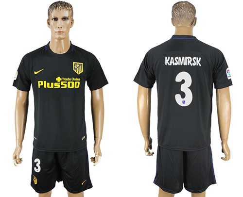 Atletico Madrid #3 Kasmirsk Away Soccer Club Jersey