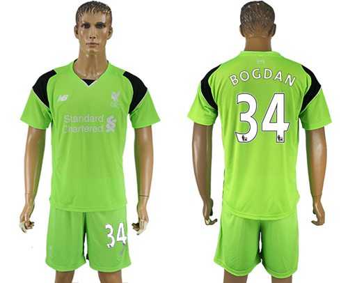 Liverpool #34 Bogdan Green Goalkeeper Soccer Club Jersey