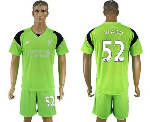 Liverpool #52 Ward Green Goalkeeper Soccer Club Jersey