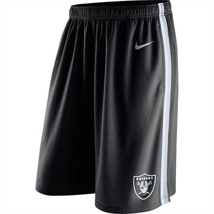 Men's Oakland Raiders Black Epic Team Logo Shorts