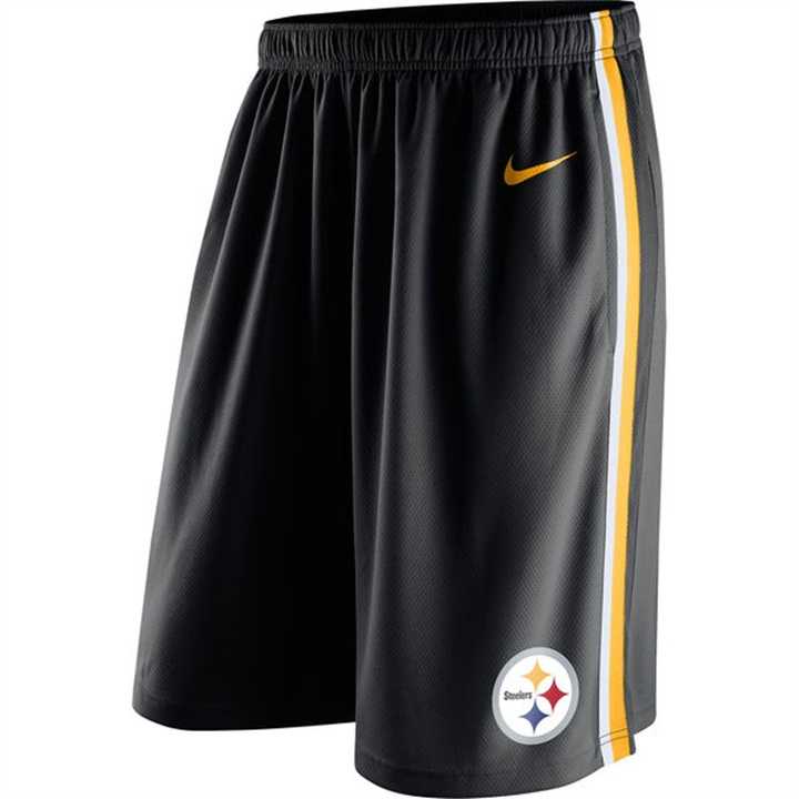 Men's Pittsburgh Steelers Black Epic Team Logo Shorts