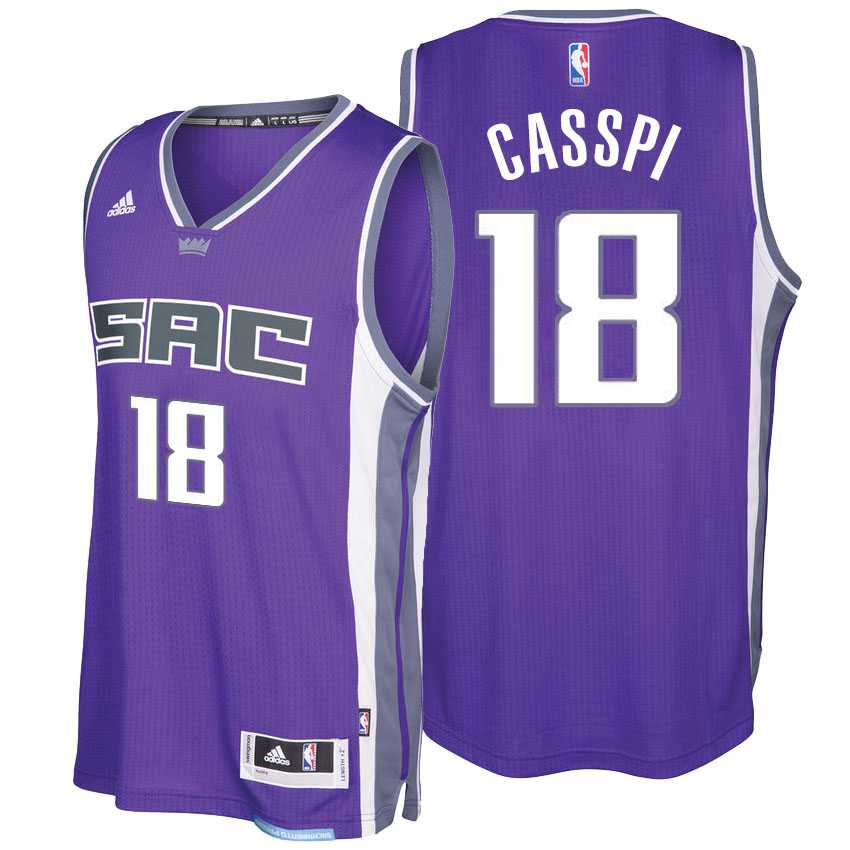 Sacramento Kings #18 Omri Casspi 2016-17 Seasons Purple City Road New Swingman Jersey