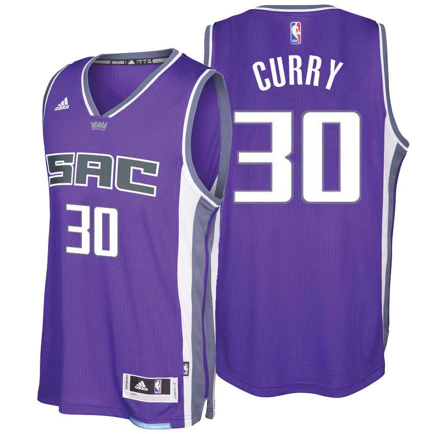 Sacramento Kings #30 Seth Curry 2016-17 Seasons Purple City Road New Swingman Jersey