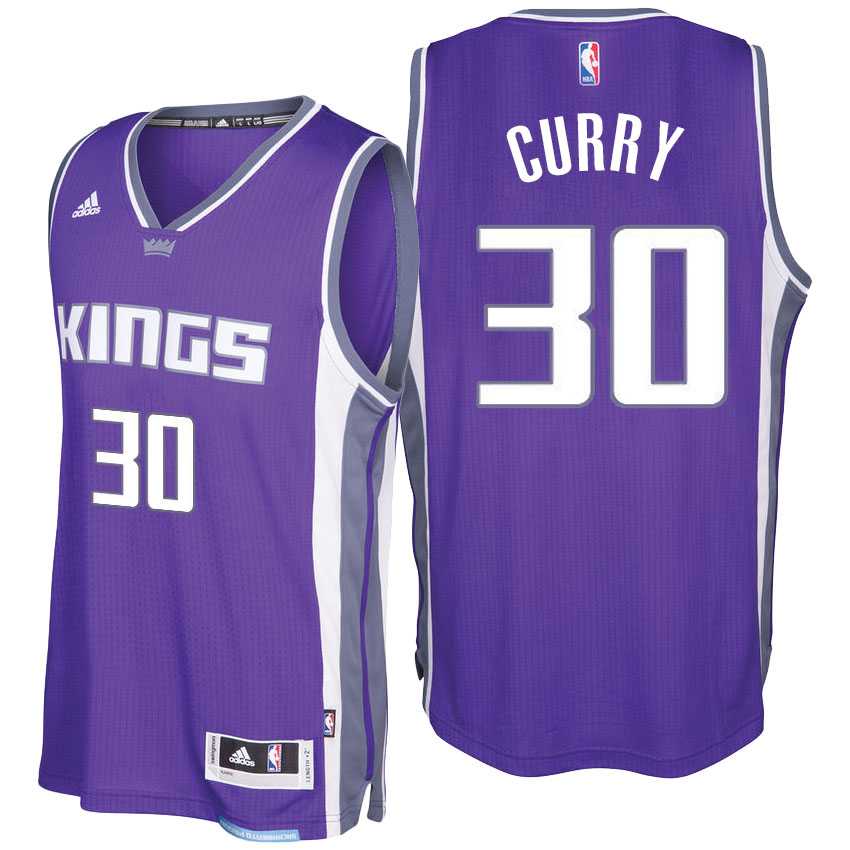 Sacramento Kings #30 Seth Curry 2016-17 Seasons Purple Road New Swingman Jersey