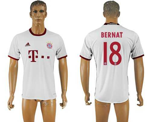 Bayern Munchen #18 Bernat White Soccer Club Jersey