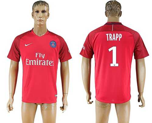 Paris Saint-Germain #1 Trapp Red Soccer Club Jersey