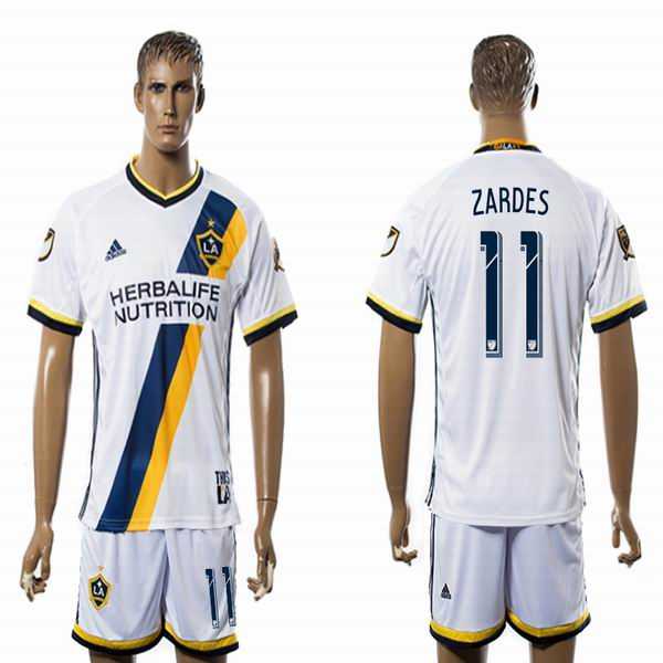 Los Angeles Galaxy #11 ZARDES White Home Soccer Club Jersey