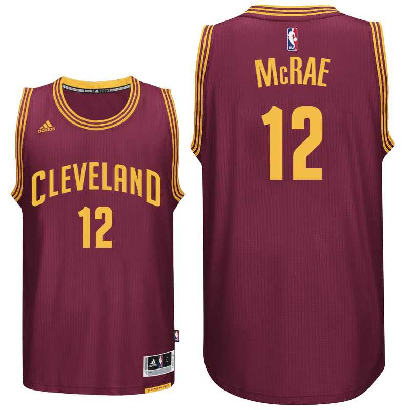 Cleveland Cavaliers #12 Jordan McRae New Swingman Road Wine Jersey