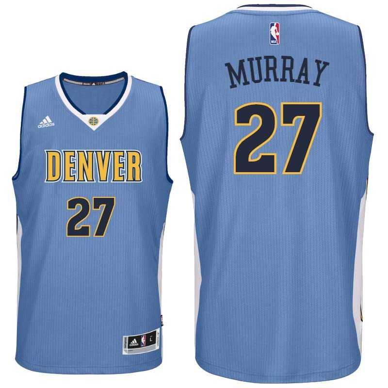Denver Nuggets #27 Jamal Murray Road Blue Swingman Jersey