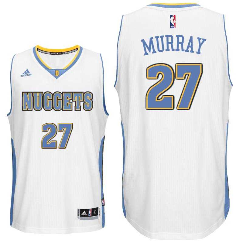 Denver Nuggets #27 Jamal Murray White Home Swingman Jersey