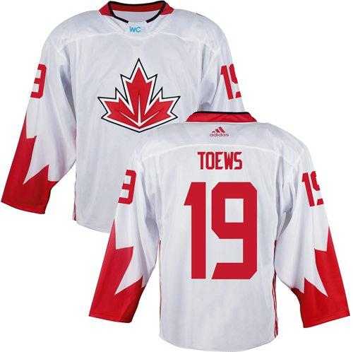 Team CA. #19 Jonathan Toews White 2016 World Cup Stitched NHL Jersey