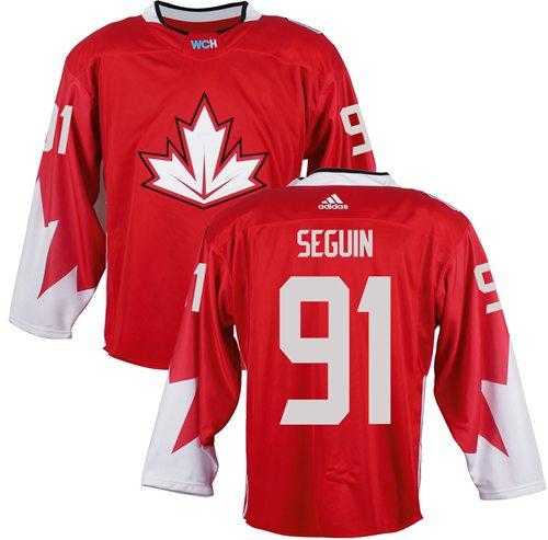 Team CA. #91 Tyler Seguin Red 2016 World Cup Stitched NHL Jersey