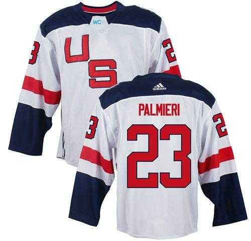 Team USA #23 Kyle Palmieri White 2016 World Cup Stitched NHL Jersey