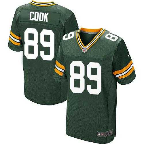 Nike Green Bay Packers #89 Jared Cook Green Team Color Men's Stitched NFL Elite Jersey