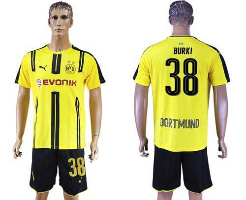 Dortmund #38 Burki Home Soccer Club Jersey