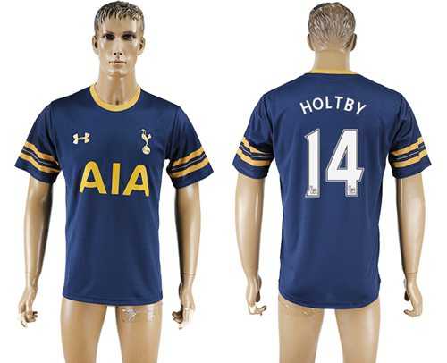 Tottenham Hotspur #14 Holtby Away Soccer Club Jersey