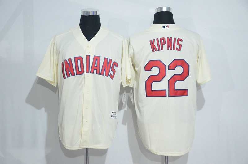 Cleveland Indians #22 Jason Kipnis Cream New Cool Base Stitched Baseball Jersey