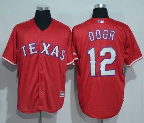 Texas Rangers #12 Rougned Odor Red New Cool Base Stitched Baseball Jersey