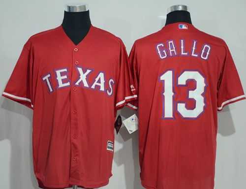 Texas Rangers #13 Joey Gallo Red New Cool Base Stitched Baseball Jersey Texas Rangers #13 Joey Gallo Red New Cool Base Stitched Baseball Jersey