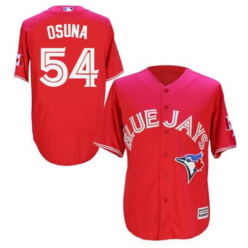 Toronto Blue Jays #54 Roberto Osuna Red New Cool Base Canada Day Stitched Baseball Jersey