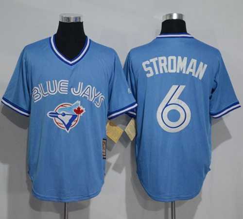 Toronto Blue Jays #6 Marcus Stroman Light Blue Cooperstown Throwback Stitched Baseball Jersey