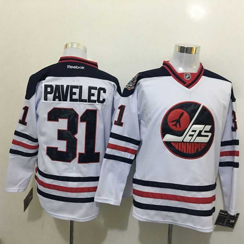 Winnipeg Jets #31 Ondrej Pavelec Stitched White NHL Jersey