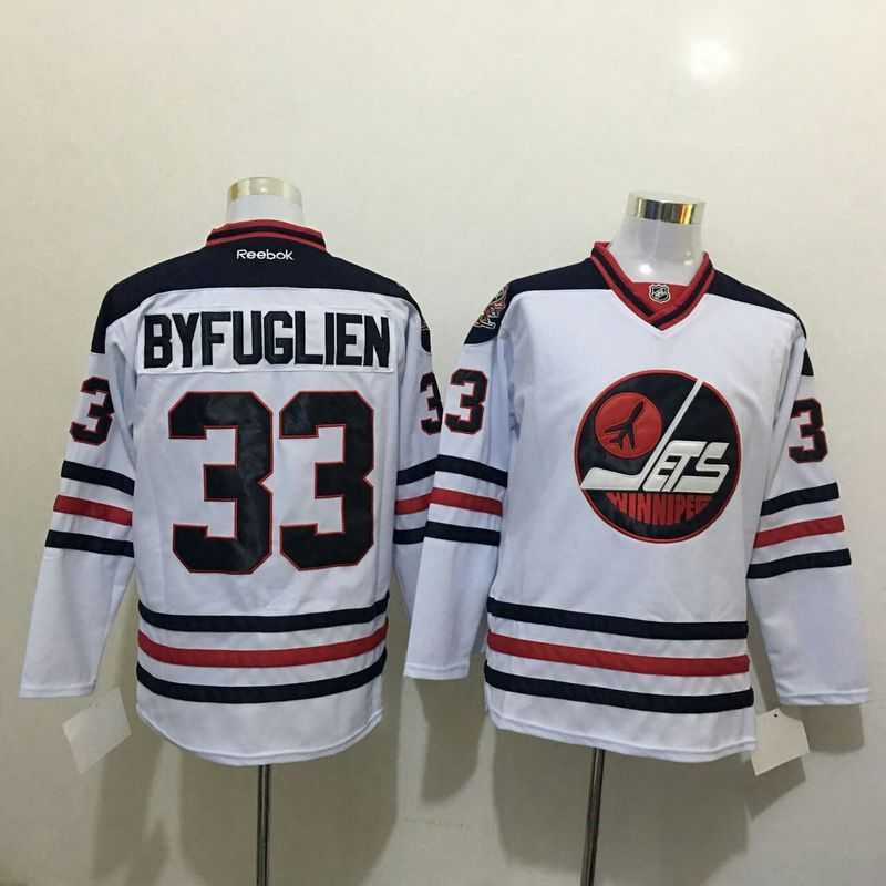 Winnipeg Jets #33 Dustin Byfuglien Stitched White NHL Jersey