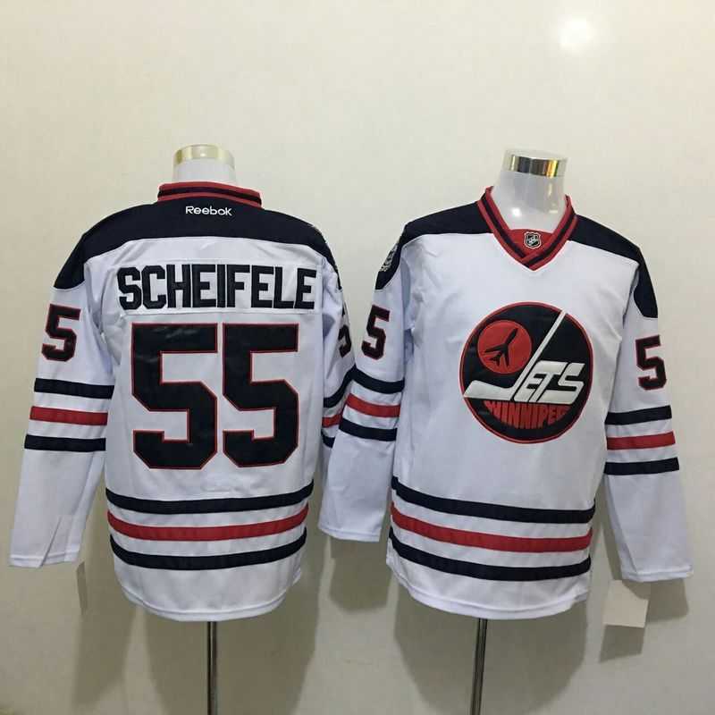 Winnipeg Jets #55 Scheifele Stitched White NHL Jersey