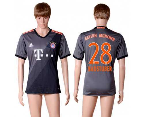 Bayern Munchen #28 Badstuber Away Soccer Club Jersey