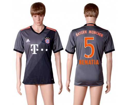 Bayern Munchen #5 Benatia Away Soccer Club Jersey