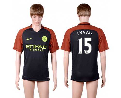 Manchester City #15 J.Navas Away Soccer Club Jersey
