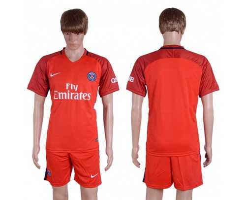 Paris Saint-Germain Blank Red Soccer Club Jersey