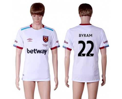 West Ham United #22 Byram Away Soccer Club Jersey