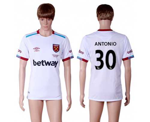 West Ham United #30 Antonio Away Soccer Club Jersey