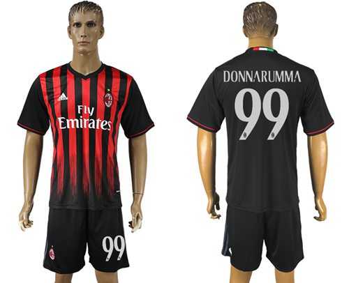 AC Milan #99 Donnarumma Home Soccer Club Jersey