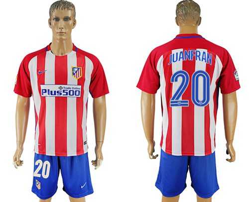 Atletico Madrid #20 Juanfran Home Soccer Club Jersey