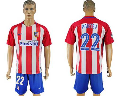 Atletico Madrid #22 Partey Home Soccer Club Jersey