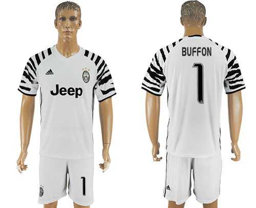 Juventus #1 Buffon SEC Away Soccer Club Jersey