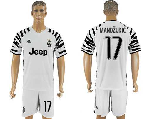 Juventus #17 Mandzukic SEC Away Soccer Club Jersey
