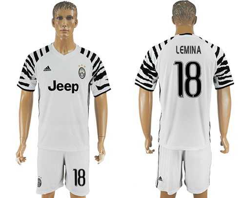 Juventus #18 Lemina SEC Away Soccer Club Jersey