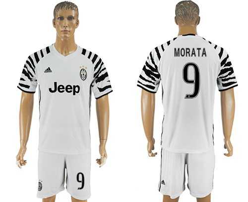 Juventus #9 Morata SEC Away Soccer Club Jersey