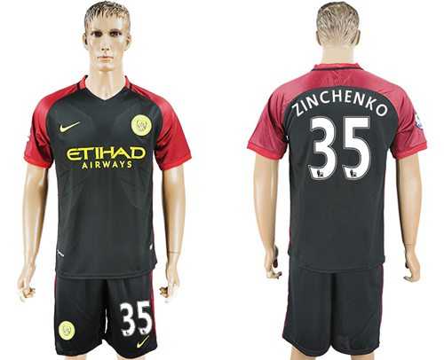 Manchester City #35 Zinchenko Away Soccer Club Jersey