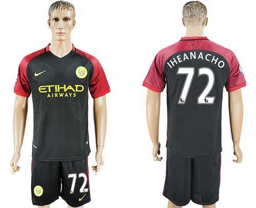 Manchester City #72 Iheanacho Away Soccer Club Jersey