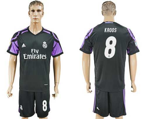 Real Madrid #8 Kroos Sec Away Soccer Club Jersey