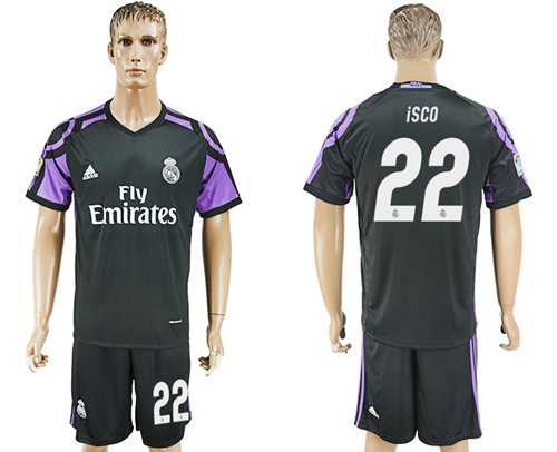 Real Madrid #22 Isco Sec Away Soccer Club Jersey