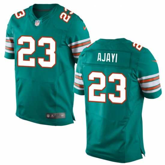 Nike Miami Dolphins #23 Jay Ajayi Aqua Green Alternate Men's Stitched NFL Elite Jersey