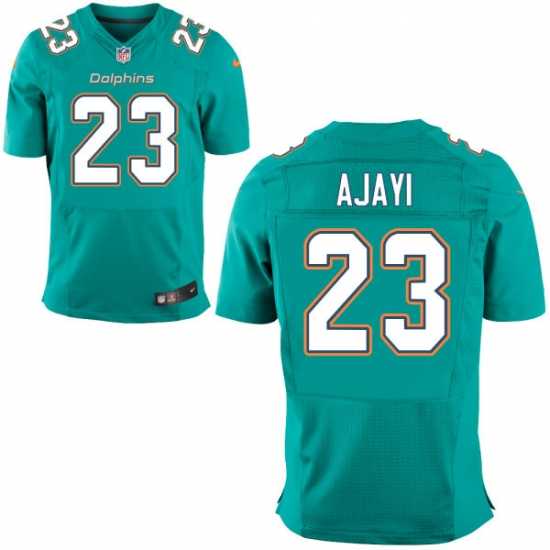 Nike Miami Dolphins #23 Jay Ajayi Aqua Green Team Color Men's Stitched NFL Elite Jersey