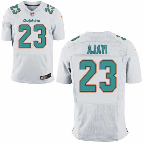 Nike Miami Dolphins #23 Jay Ajayi White Men's Stitched NFL New Elite Jersey