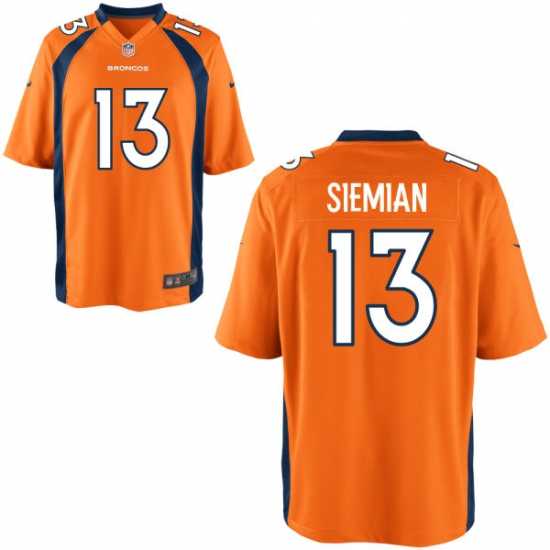 Nike Denver Broncos #13 Trevor Siemian orange Alternate Men's Stitched NFL New Elite Jersey